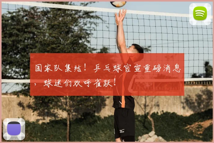 国家队集结！乒乓球官宣重磅消息，球迷们欢呼雀跃！